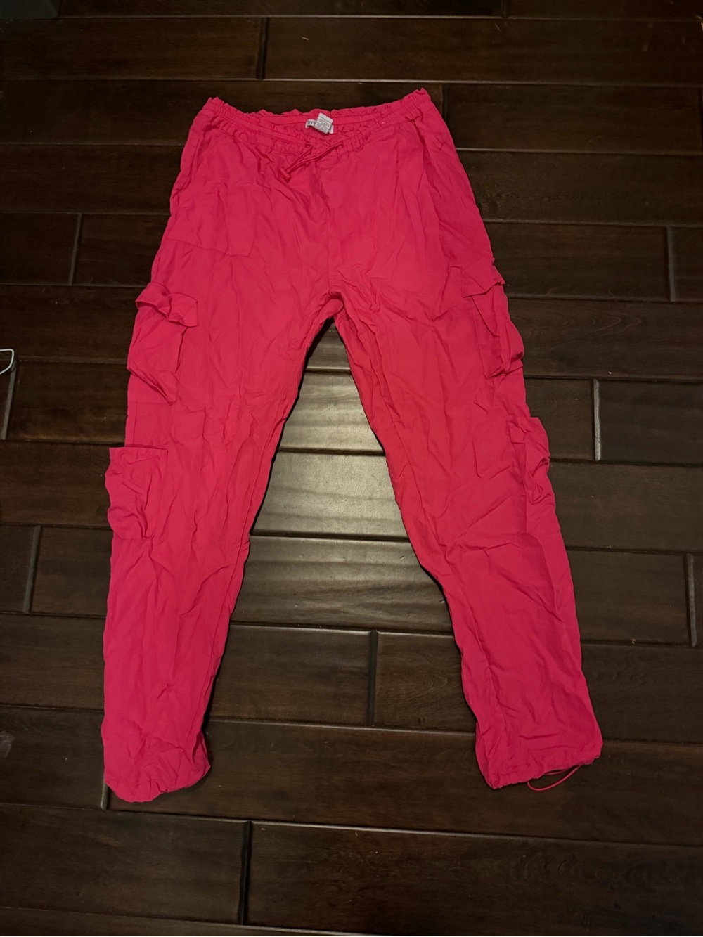 Love Streak Woman Parachute Pants - Bright Pink